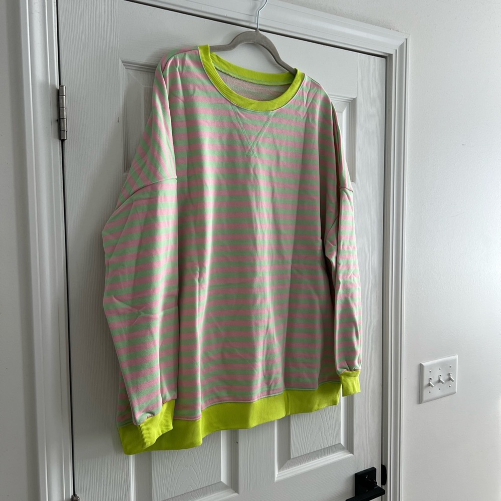 Stripped Sweater | 2X - Picture 2 of 4